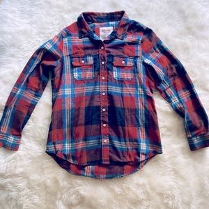 Plaid long sleeve shirt